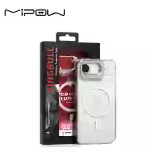Ốp lưng iPhone Air MIPOW Tempered Glass StandX with MagSafe Transparent