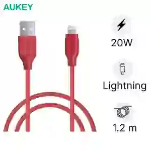 Cáp Lightning chuẩn MFI bọc sợi Nylon 1.2m AUKEY CB-AL1