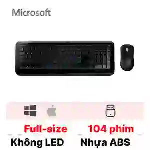 Bộ bàn phím - Chuột không dây Wireless 850 Microsoft (PY9-00018) Đen