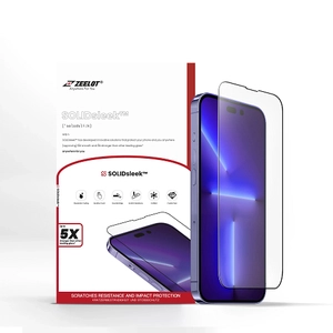Dán chống va đập Apple iPhone 14 Pro max Zeelot Solidsleek Full Cao Cấp Đen