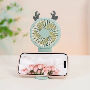 Quạt mini giá đỡ điện thoại HL025 ( Màu Ngẫu Nhiên )