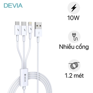 Cáp Devia Smart Series 3 In 1 (Micro, Type-C, Lightning)