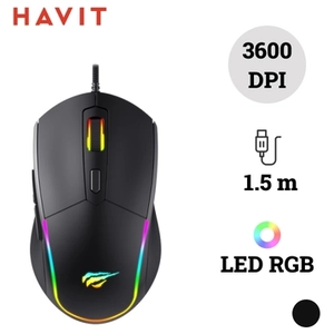 Chuột Có Dây Gaming Havit M79 RGB