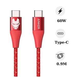 Cáp Anker Powerline II USB-C to USB-C (3FT/0.9M) A9547 Phiên bản Marvel (Iron Man)