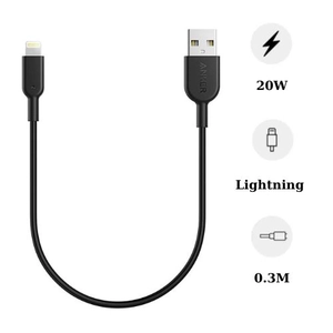 Cáp sạc Lightning 0.3m Anker PowerLine