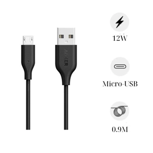 Cáp sạc Micro-USB 0.9m Anker Powerline (A8132)