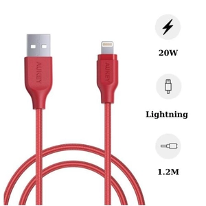 Cáp Lightning chuẩn MFI bọc sợi Nylon 1.2m AUKEY CB-AL1