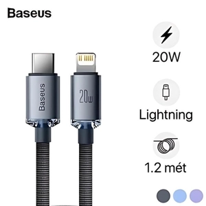 Cáp Baseus Crystal Shine USB-C to lightning dài 1.2M