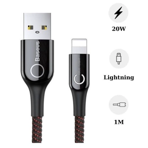 Cáp Lightning 1m có đèn LED tự ngắt Baseus