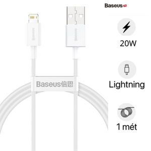 Cáp Baseus Superior Series USB-A To Lightning PD 20W 1m