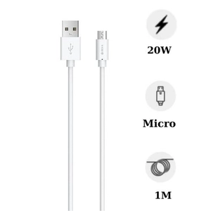 Cáp Devia Kintone Series Micro USB 1m Trắng