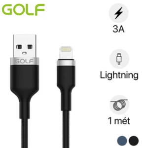 Cáp Golf Lightning Sạc Nhanh 3A GC-71I Dây Dù Dài 1m