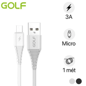 Cáp Golf Micro Sạc Nhanh 3A Golf GC-64M Dài 1m