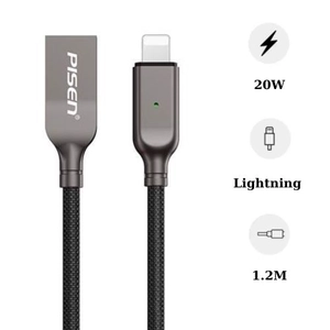 Cáp Lightning tự ngắt 1.2m Pisen AL26
