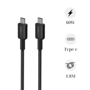 Cáp sạc Anker 322 Type C to Type C dài 1.8m - A81F6