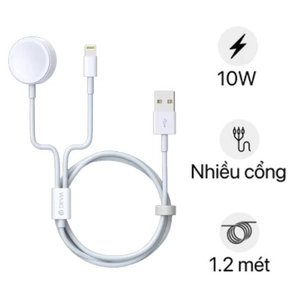 Cáp sạc Devia Smart Series 2 in 1 Lightning + Apple Watch