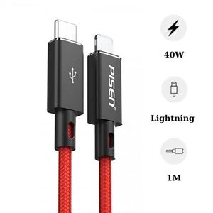 Cáp sạc Pisen Type-C to Lightning 1M