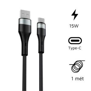 Cáp Trusmi Usb-A to Usb-C Silicone 15w dài 1m