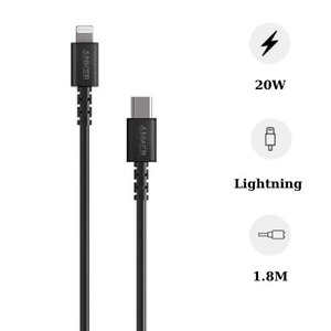 Cáp Anker Powerline Select USB-C to Lightning (6FT/1.8m) A8613