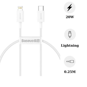 Cáp Type-C to Lightning Baseus Superior Series 0.25M