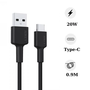 Cáp sạc bọc dù Type-C 0.9m Aukey CB-CD30