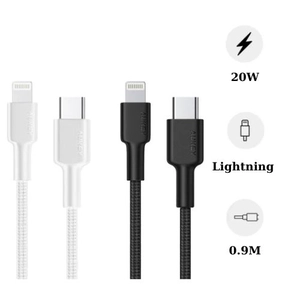 Cáp sạc Type-C to Lightning 0.9m Aukey CB-CL3 chuẩn MFi