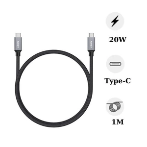 Cáp sạc bọc dù Type-C to C 1m Aukey CB-CD5