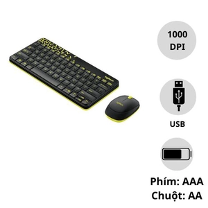 Combo bàn phím+chuột không dây Logitech MK240 (MA.236.B)