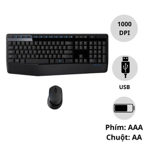 Combo bàn phím + chuột không dây Logitech MK345