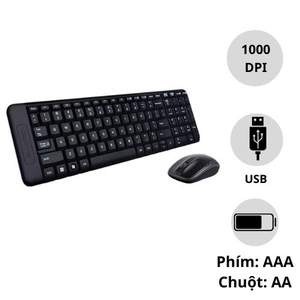 Combo bàn phím + Chuột không giây Logitech MK215