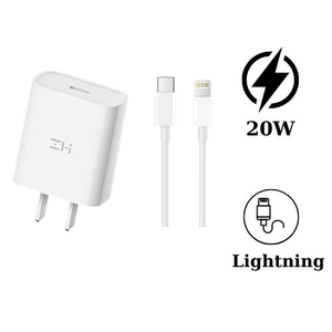 Combo củ sạc Xiaomi ZMI Type-C 20W HA716 và cáp Type-C to Lightning