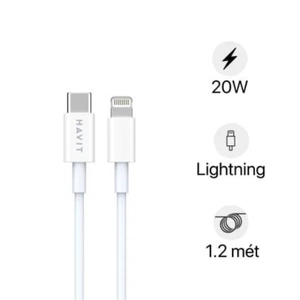 Cáp sạc Havit USB-C to Lightning 1.2M