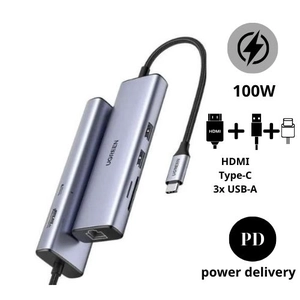 Hub chuyển đổi Ugreen USB-C 5 in 1 CM478 15495