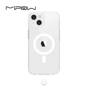 Ốp lưng iPhone 13 Mipow Tempered Glass With Magsafe Transparent