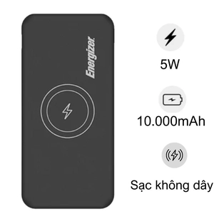 Pin dự phòng Energizer 10.000 mAh tích hợp sạc không dây 5W (QE10007)