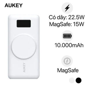Pin sạc dự phòng kiêm sạc không dây Aukey 10000mAh 10W PB-WL02i