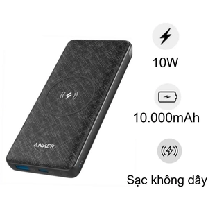 Pin sạc dự phòng Anker PowerCore III 10.000mAh Wireless A1617