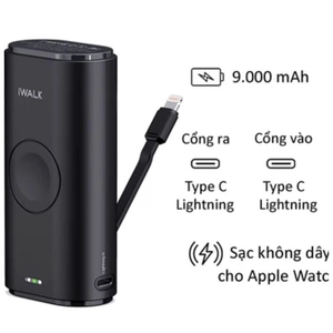 Pin sạc dự phòng iWalk Link Me Watch 9000mAh Lightning