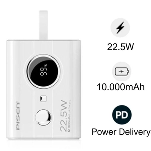 Pin sạc dự phòng Pisen Quick Power Link 10.000 mAh 22.5W (Lightning)