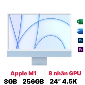 iMac 24 2021 M1 8GPU 8GB 256GB I Chính hãng Apple Việt Nam