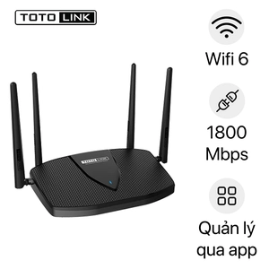 Linh kiện Router Wi-Fi TOTOLINK 6 Gigabit băng tần k AX1800 X5000R