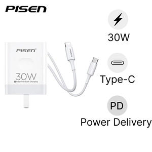 Combo sạc Pisen Quick PD 30W kèm cáp Lightning