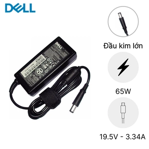 Sạc Laptop Dell 19.5V 3.34A 65W - Đầu lớn hình chữ nhật
