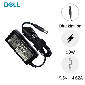 Sạc Laptop Dell 19.5V 4.62A 90W - Đầu lớn hình chữ nhật