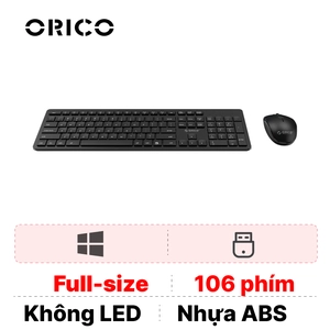 Combo bàn phím + chuột Bluetooth không dây ORICO WKM01-BK