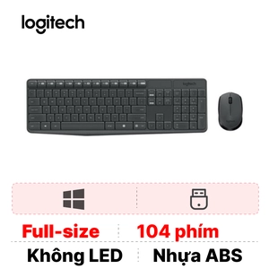 Combo bàn phím + chuột không dây Logitech MK235