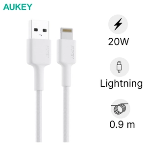 Cáp sạc Lightning 0.9m Aukey CB-BAL7 chuẩn MFi
