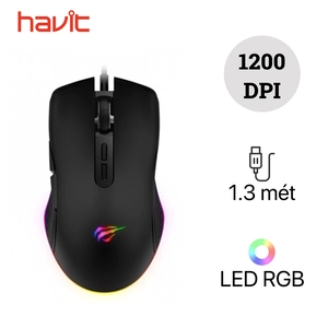 Chuột Gaming có dây HAVIT MS72 RGB LED