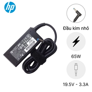 Sạc Laptop HP 19.5V 3.3A 65W - Đầu kim nhỏ