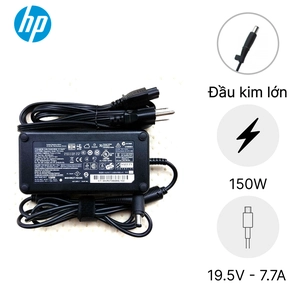 Sạc Laptop HP 19.5V 7.7A 150W - Đầu kim lớn